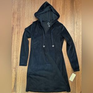 Michael Kors. Black velvet dress with hood. New w/tags. Size Small.